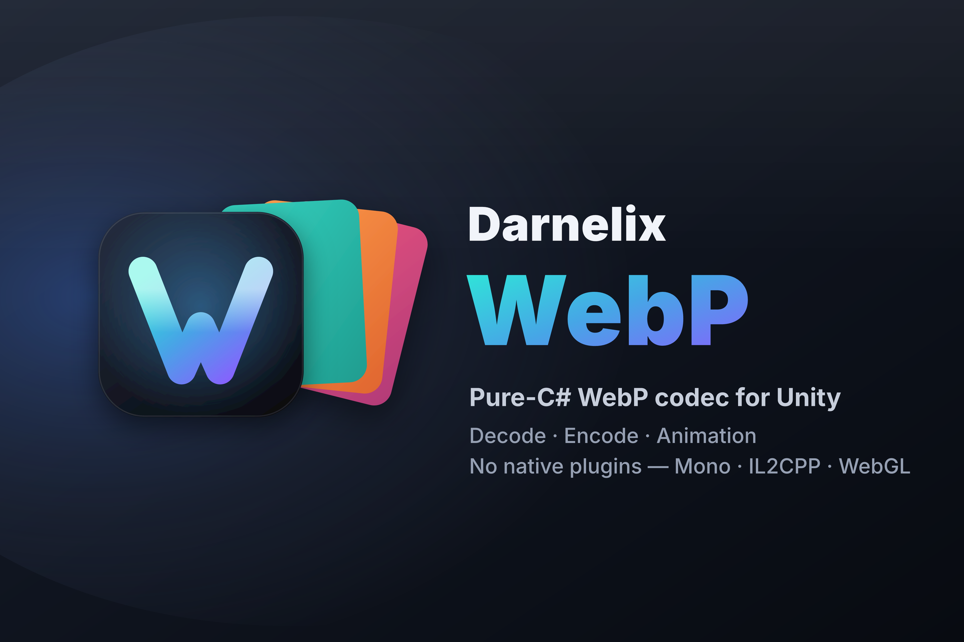 WebP for Unity key image