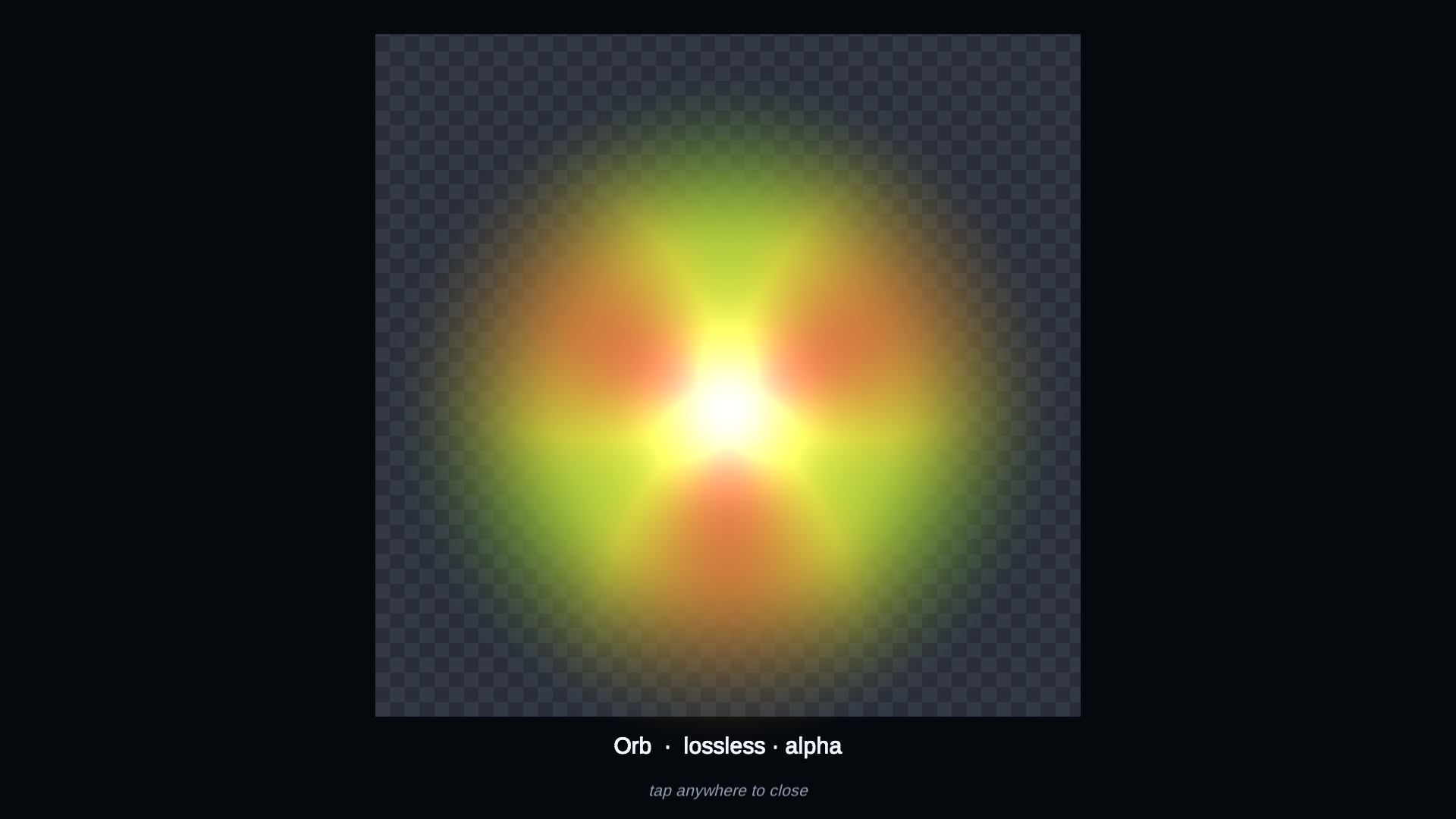 An image with a transparent background enlarged over a checkerboard, compositing cleanly